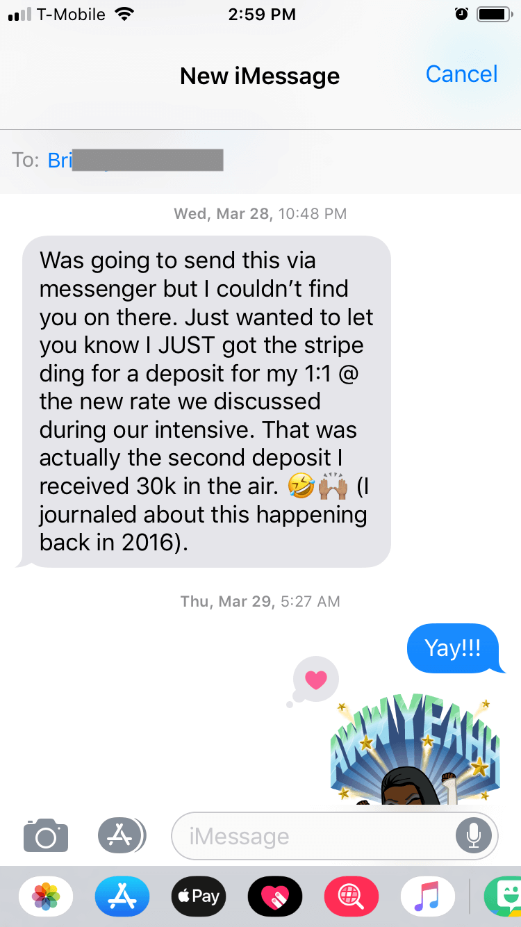 1-1 coaching deposit