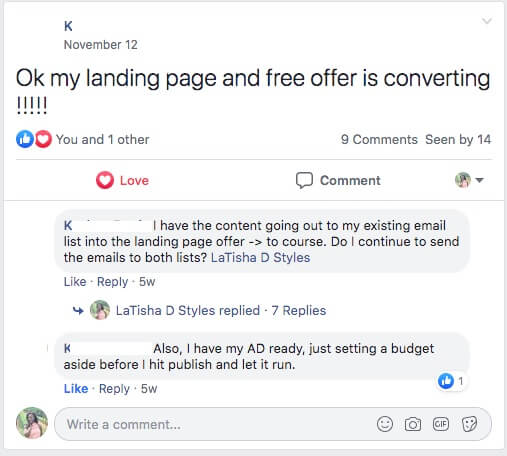 CF results-landing page