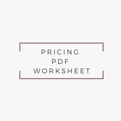 pricing pdf worksheet